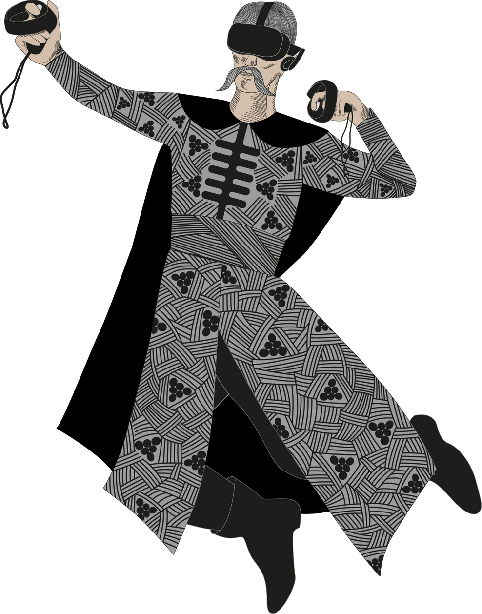 Ілюстрація: дві жінки у вишиванках за комп’ютером