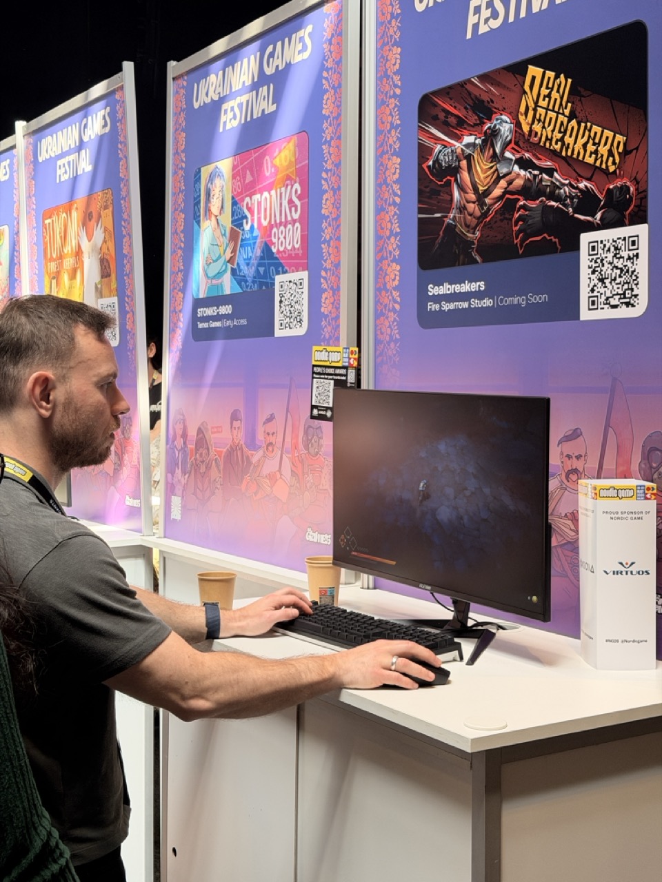 Фото шоукейсу Ukrainian Games Festival на Nordic Game 2026